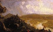 Thomas Cole Sketch for 'View from Mount Holyoke,  Northampton,Massachusetts, after a Thunderstorm oil painting